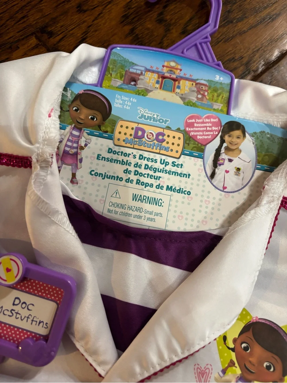 Disney Doc McStuffins White and Pink Doctor Costume Coat with Accessories - Picture 2 of 6